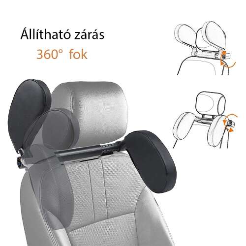 Dollcini Otthon Ergonomikus Autós Fejtámla – Memóriahabos, Fekete