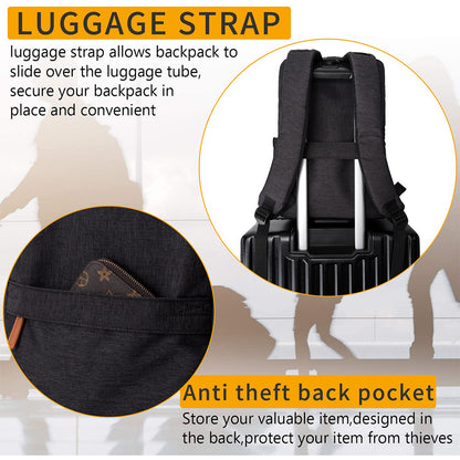 Dollcini Uniszex Laptop Hátizsák – Ergonomikus, 15.6” Laptophoz, Vízálló Utazóhátizsák