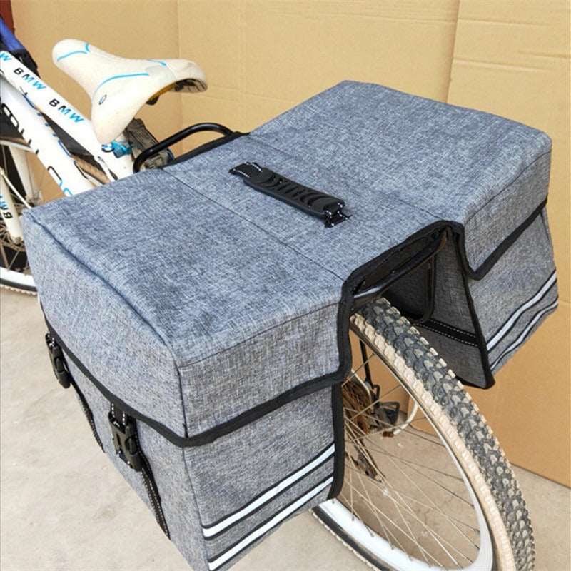 Dollcini, Dupla kerékpártáska, Kerékpáros táska, biciklis túratáska csomagtartóra, hátsó ülésre, vízálló