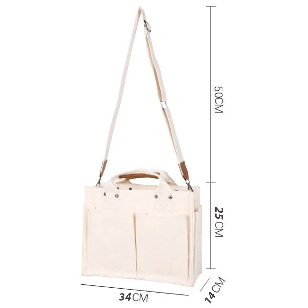 Dollcini Pamutvászon Válltáska – Könnyű és Tartós, Több Zsebbel