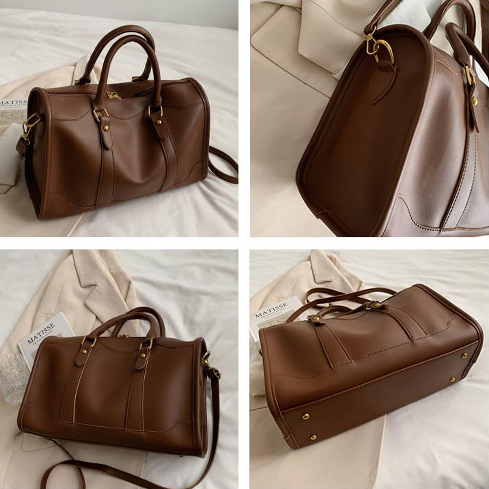 Dollcini Vintage Válltáska – Cipzáras Műbőr Női Kézitáska, Állítható Pánt