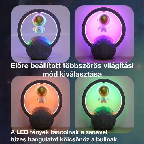Dollcini Otthon Űrhajós Bluetooth Hangszóró – LED Világítással