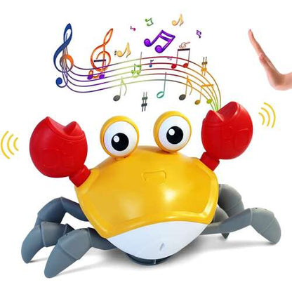 Dollcini Interaktív Rák Babajáték – Zenélő, LED-fényes Készségfejlesztő