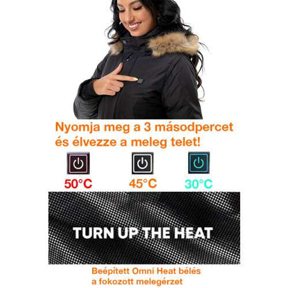 Dollcini Férfi Fűthető Kabát – Vízálló, Kapucnis, 9 Fűtőelemmel [A powerbankot külön kell megvásárolni]