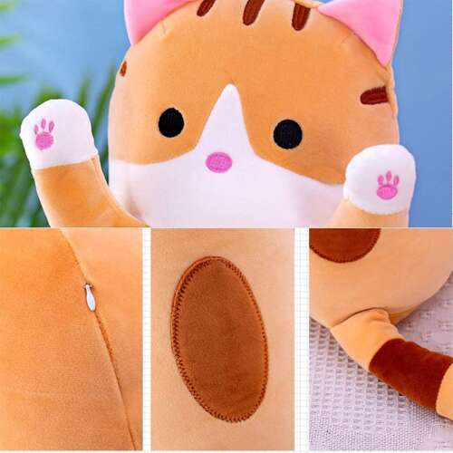 Dollcini Otthon Hosszú Plüss Cica – 60 cm, Több színben