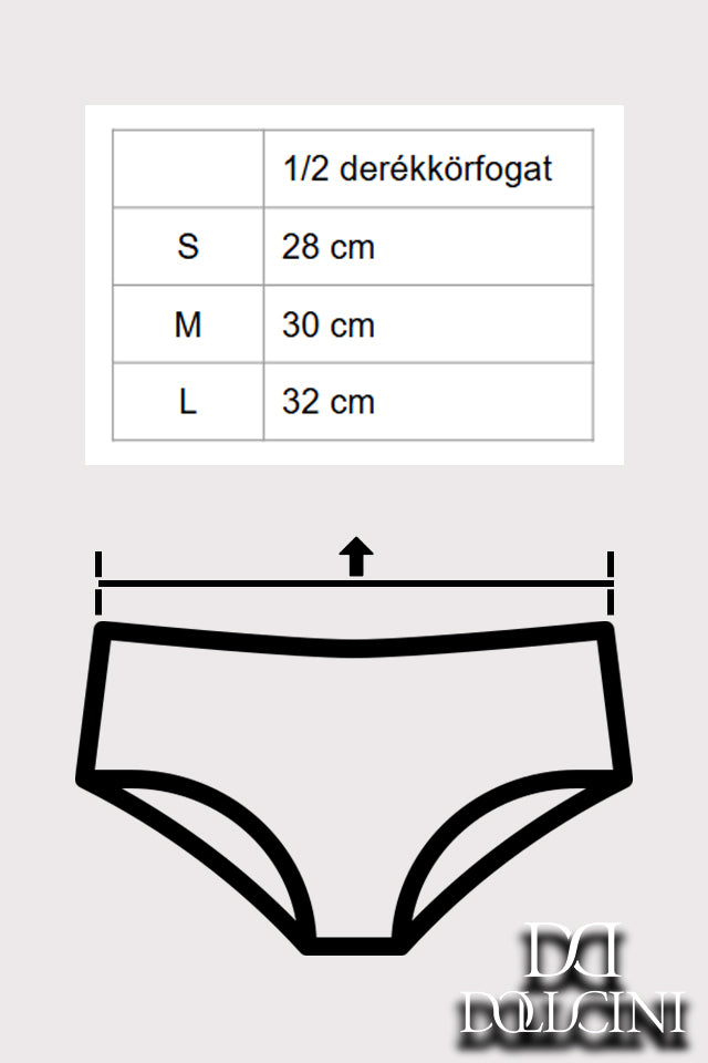 Dollcini ,Klasszikus Női Bugyi, Brazil Női Bugyi, 95% Pamut + Spandex-Többszínű, 6 db-os Csomag,89412