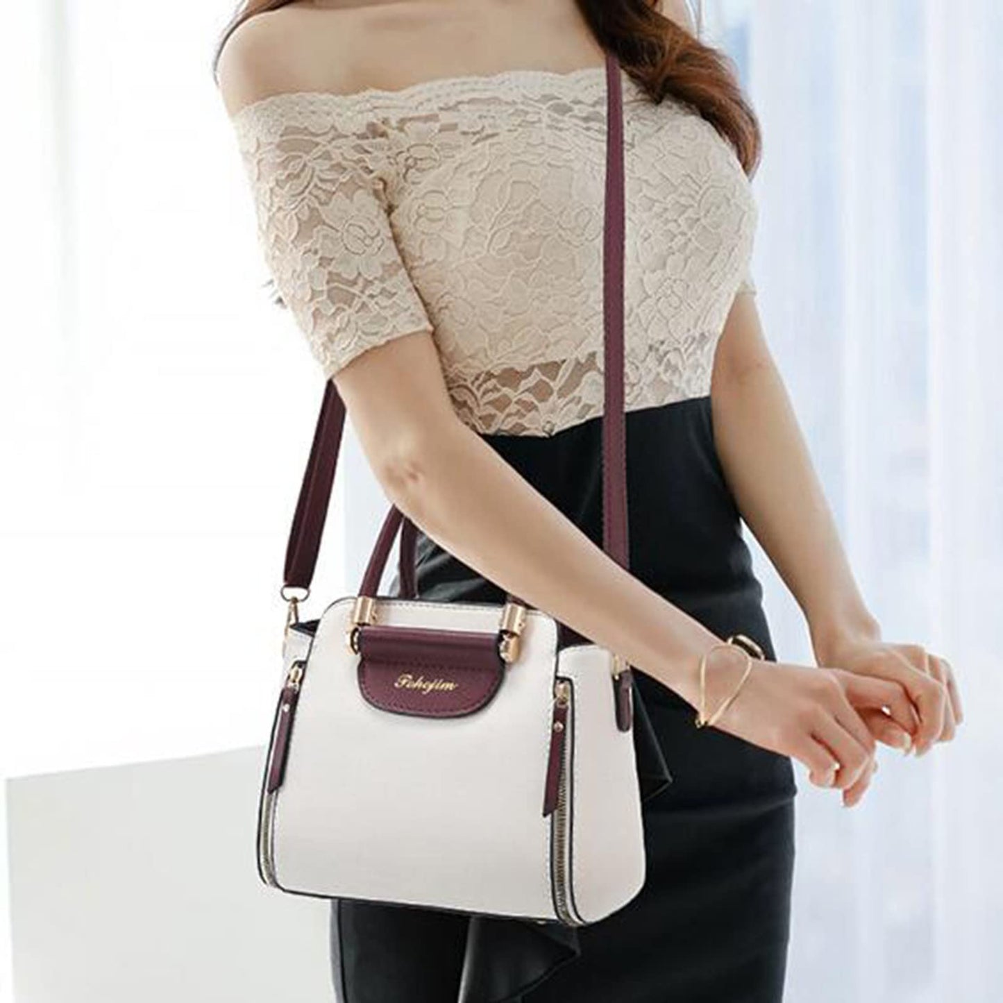 Dollcini Elegáns Női Válltáska – Vízálló Műbőr, Több Színben
