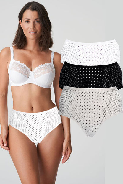 Dollcini Magas Derekú, Női Menstruációs Bugyi Szett - 95% Pamut, Szivárgásmentes, 3 db-os Csomag