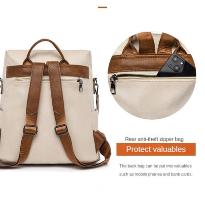 Dollcini Vízálló Női Hátizsák – Elegáns Műbőr Táska Utazáshoz