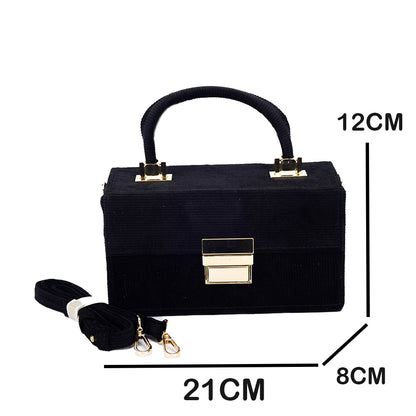 Dollcini Lopásgátló Mini Válltáska – Kordbársony Női Telefontáska