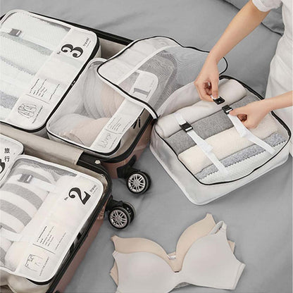 Dollcini 6 Darabos Bőröndrendszerező Szett – Vízálló, Utazáshoz