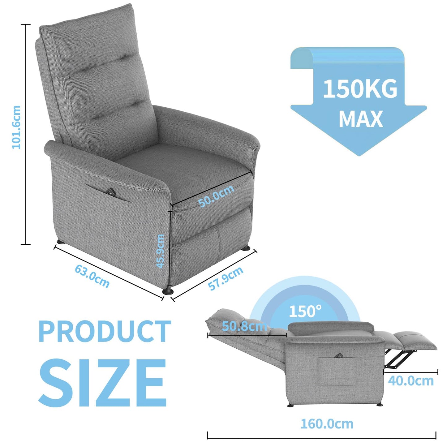 Dollcini Otthon Elektromos Relax Fotel – Emelőfunkciós