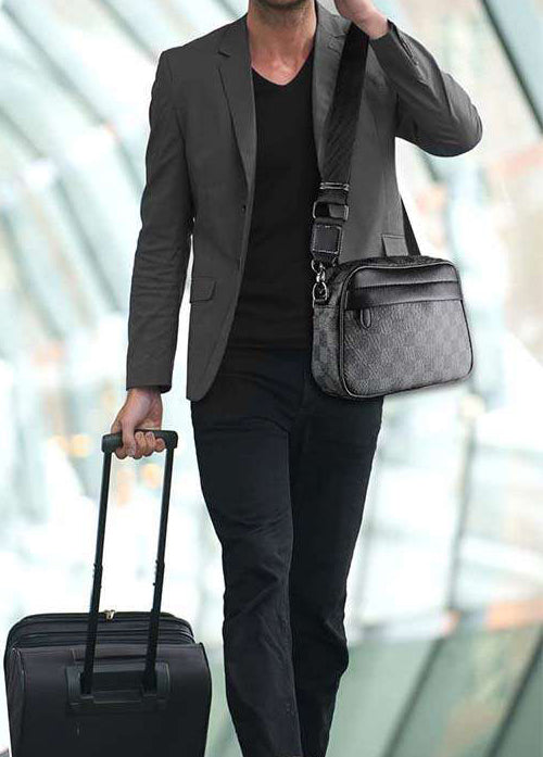Dollcini Elegáns Férfi Üzleti Válltáska – Vízálló, Karcálló, Fekete