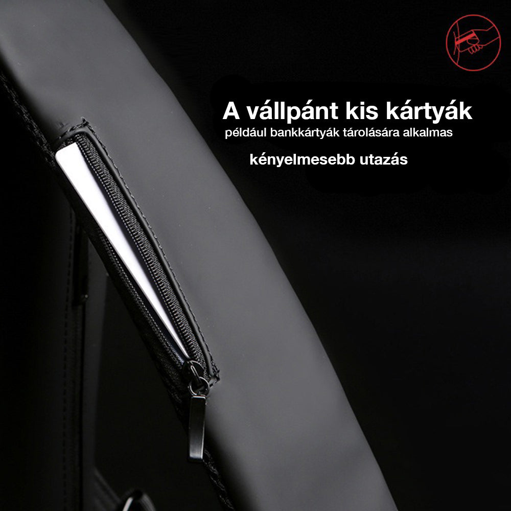 Dollcini Férfi Melltáska USB Porttal – Kombinált Záras Válltáska